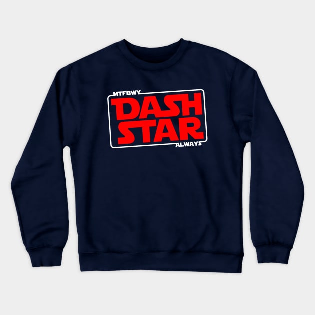 Dash Star "Empire Strikes Back" Red Logo Crewneck Sweatshirt by DashStarWars